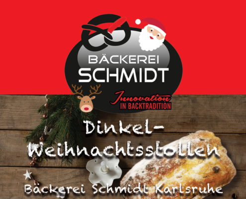 Unsere leckeren Dinkel Weihnachtsstollen - Bäckerei Schmidt Karlsruhe
