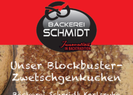 Unser Blockbuster - der Zwetschgenkuchen Bäckerei Schmidt Karlsruhe