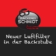 Luftfilter gegen Viren und Bakterien in der Bäckerei Schmidt in Karlsruhe